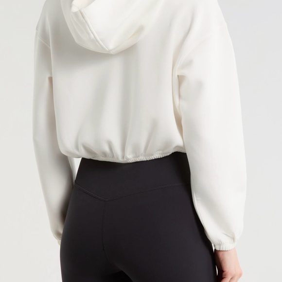 NWT SPANX Women's Cream Hoodie - Picture 2 of 7